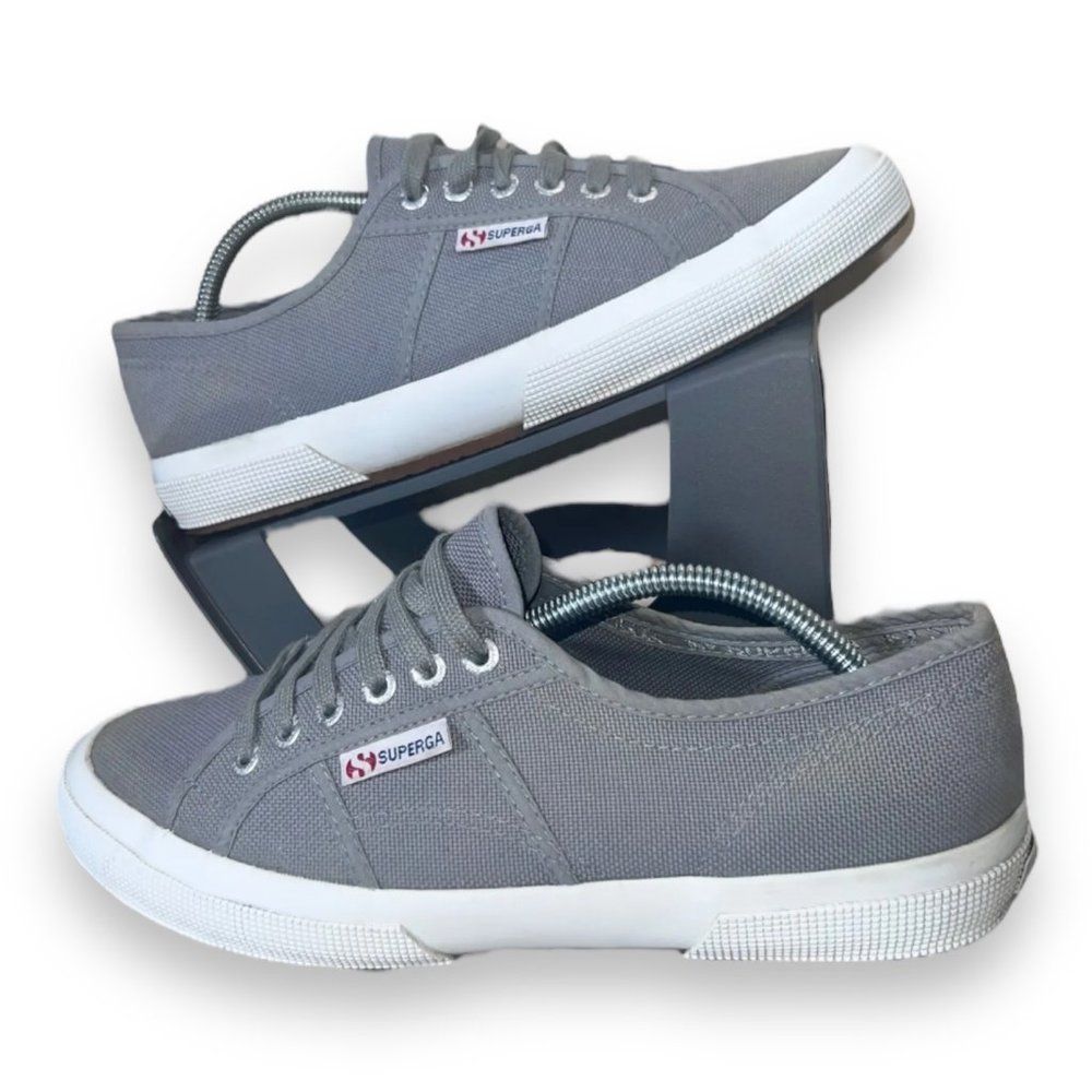 Superga Gray Canvas Sneakers